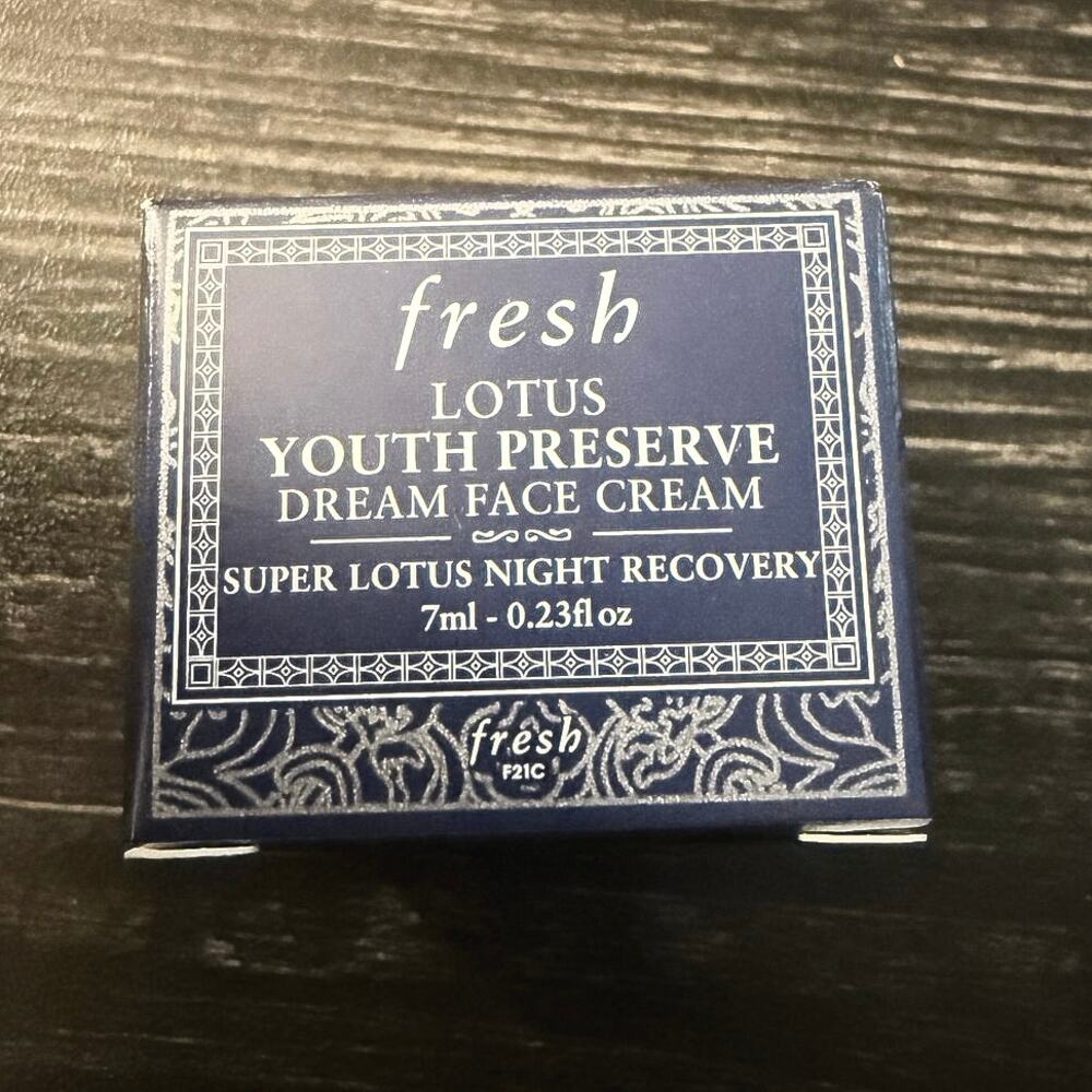 NIB Fresh Lotus Youth Preserve Dream Face Cream .23 Oz
